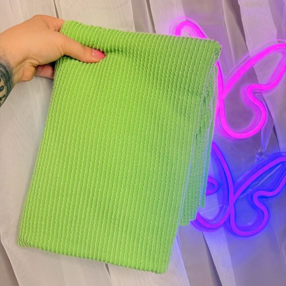 One full yard ribbed knit fabric